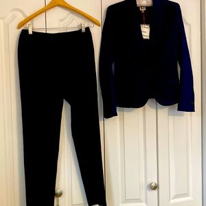 Navy blue pant suit size 0